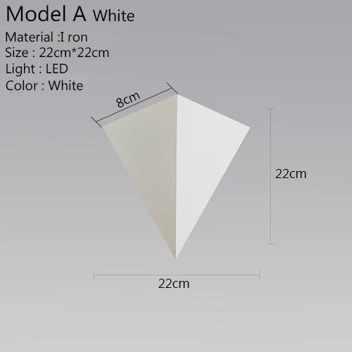 Skorter | Triangle Light - Minimalist LED Wall Lamp 3W | Indoor Lighting