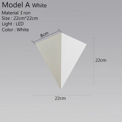 Skorter | Triangle Light - Minimalist LED Wall Lamp 3W | Indoor Lighting