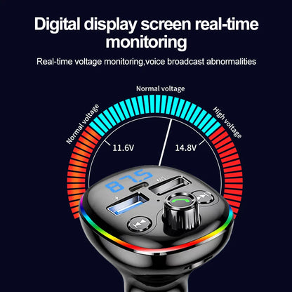 Skorter | Bluetooth Car FM Transmitter with Dual USB Charger