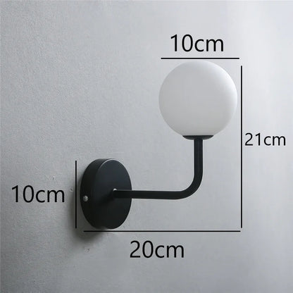 Skorter | NordicLuxe - Glass wall lamp - Modern LED lamp for bedroom and living room