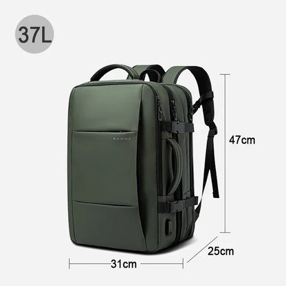Skorter | Men's Waterproof Large Capacity Hiking Travel Expandable Laptop Backpack