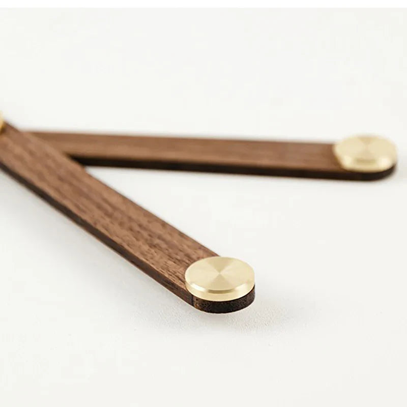 Skorter | WoodSphere - Modern gör-det-själv-väggklockmekanism med valnötsvisare