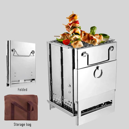 Skorter | EcoCamp Folding Wood Stove – Cooking & grilling without electricity outdoors