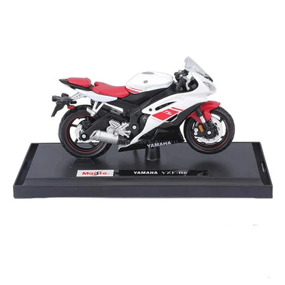 Skorter | 1:18 Scale Yamaha R6 Alloy Roller Sportbike Figures Diecasts Kids Toy Motorcycle Racing Model Replicas Collector's Gift for Boys