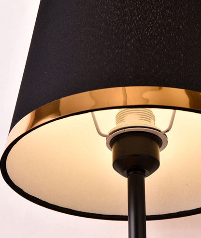 Skorter | GiltGlow – Elegant Gold and Black Retro Table Lamp