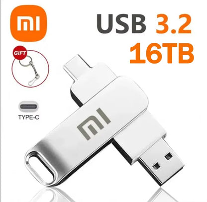 Skorter | Xiaomi 16TB USB 3.0 Pen Drive - High-Speed Metal SSD Flash Drive