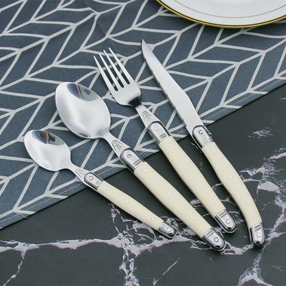 Skorter | IvoryElegance – Luxury Laguiole Cutlery Set with Timeless Style