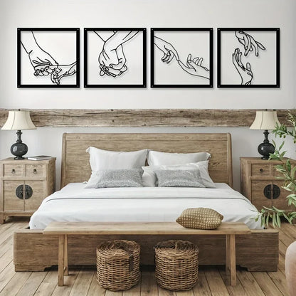 Skorter | Embrace Hands Metal Wall Art