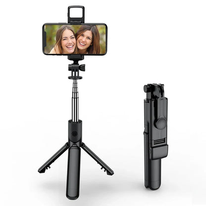 Skorter | Wireless Selfie Stick Tripod with Light, Bluetooth Remote for iPhone, TikTok Live Streaming
