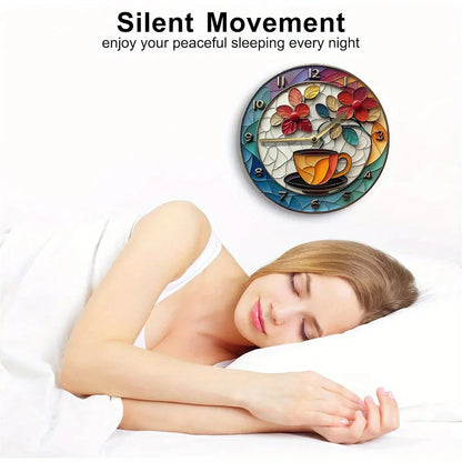 Skorter | Coffee Theme Aluminum Wall Clocks Decor