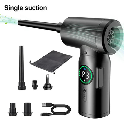 Skorter | 2-in-1 Portable Vacuum Cleaner and Blower with Compressed Air and LED Light (7500mAh)