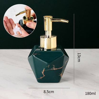 Skorter | Elegant solid marble soap dispenser for the bathroom
