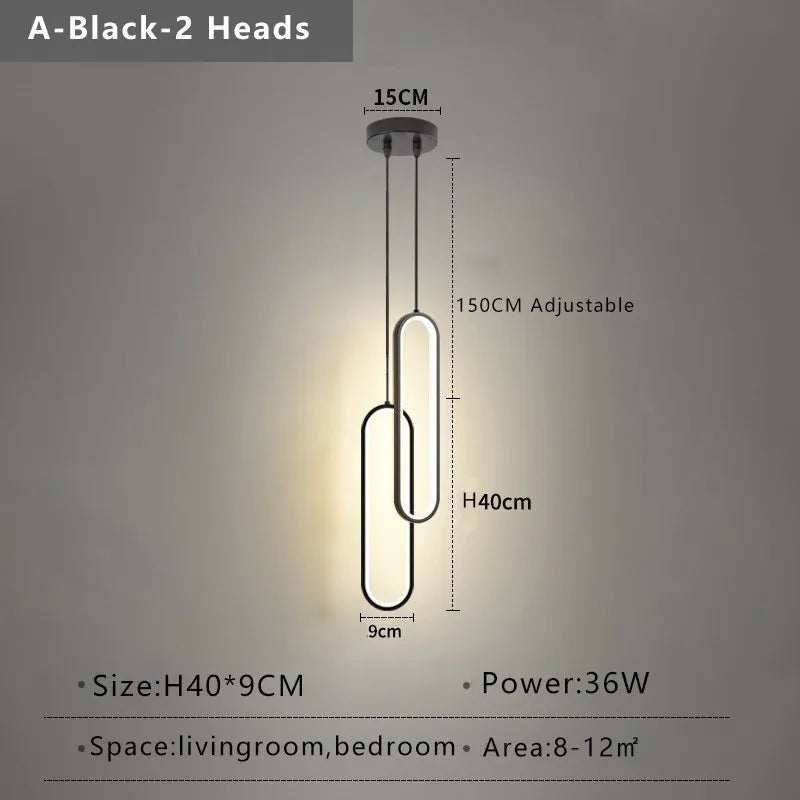 Modern Minimalist LED Pendant Light Chandelier