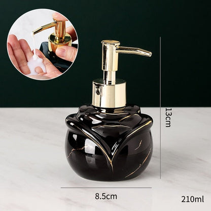 Skorter | Elegant solid marble soap dispenser for the bathroom