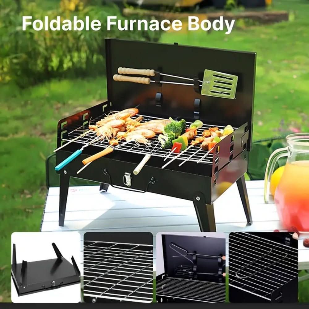 Skorter | Folding Steel Grill for Mobile BBQ & Spontaneous Grilling Fun