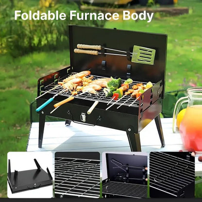 Skorter | Folding Steel Grill for Mobile BBQ & Spontaneous Grilling Fun