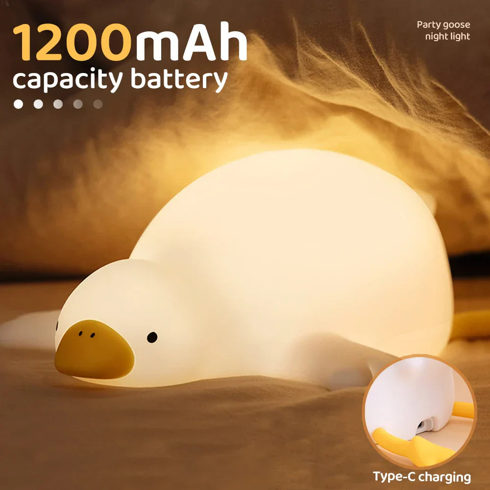 Skorter | Goose Children's Room Night Light - USB Rechargeable Touch Lamp