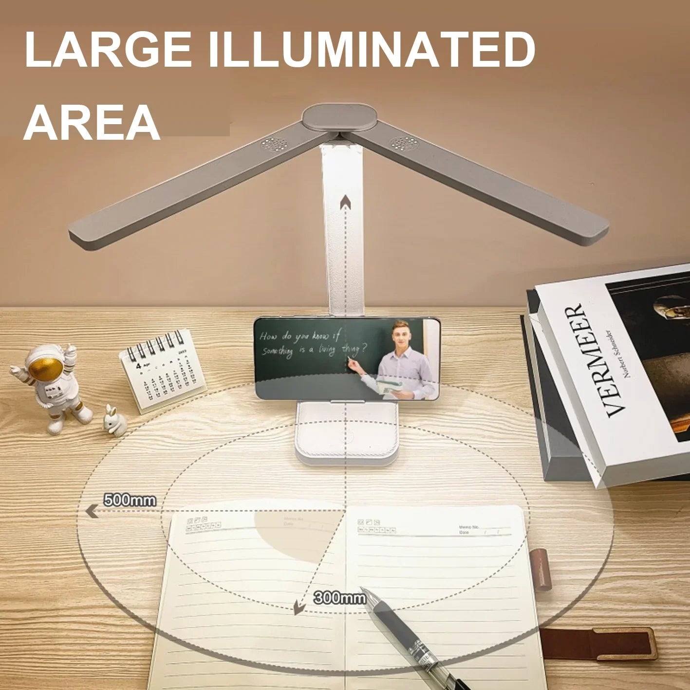 Skorter | Table Lamp | Reading Light | USB Rechargeable. Dimmable & Touch-Controlled for Reading