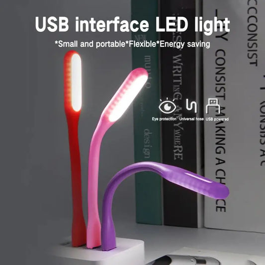 1-10PCS Mini USB LED Light Portable Small Reading Lamp Protect Eyesight Foldable For Power Bank Laptop Night Lights Table Lamps