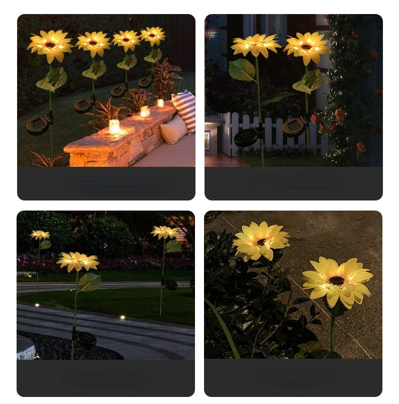 Skorter | Sunflower Waterproof Solar Led Garden Lights