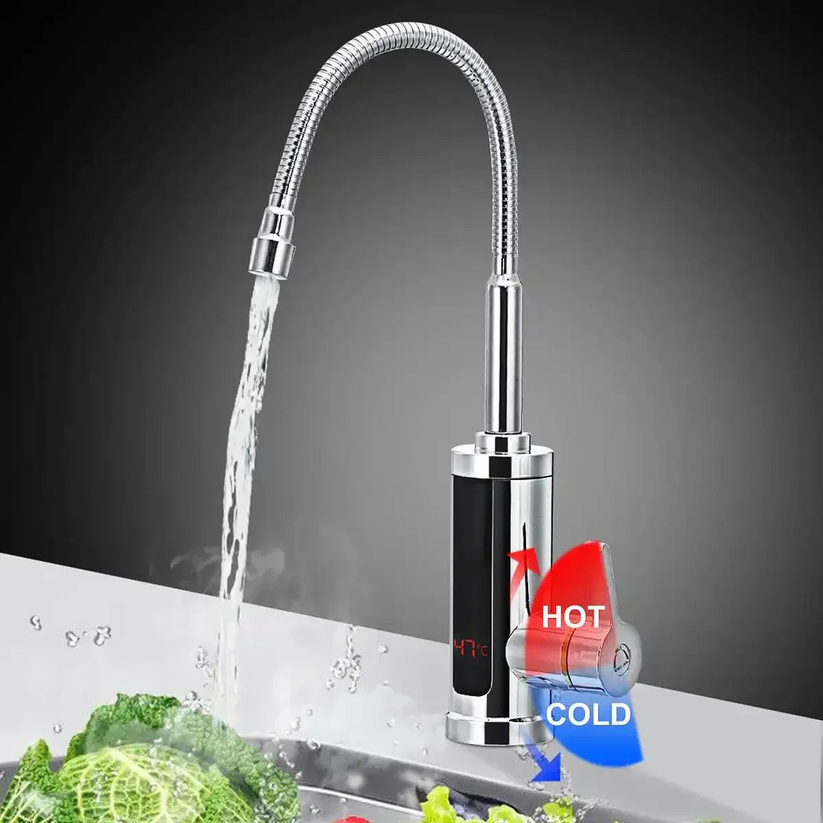 Skorter | 3000W Electric Kitchen Faucet with Instant Hot Water - FlowHeat
