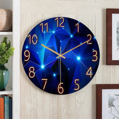 Skorter | Modern Wall Clock - Geometric Glass Design - Stylish And Functional