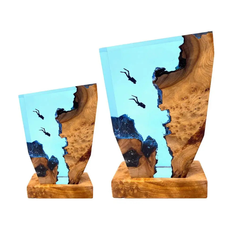 Skorter | OceanDepths | Ocean Karst Diver Table Lamp