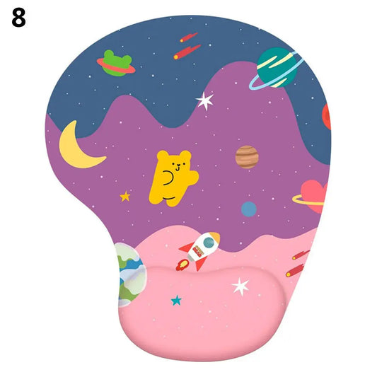 Skorter | Ergonomic Silicone Wrist Rest Mouse Pad - Non-Slip Hand Support for Desktop & Laptop Gaming