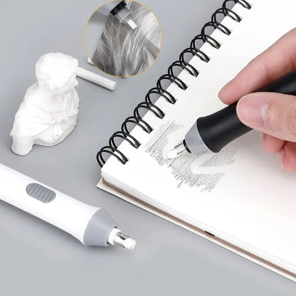 Skorter | Adjustable Electric Eraser with Refills - Battery-Powered Sketching Tool