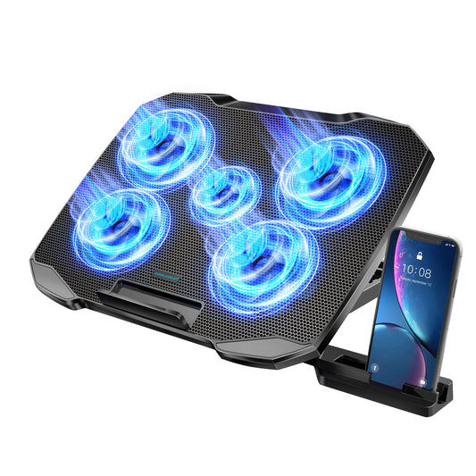 Skorter | 12-17 Inch Laptop Cooling Pad with 5 Fans