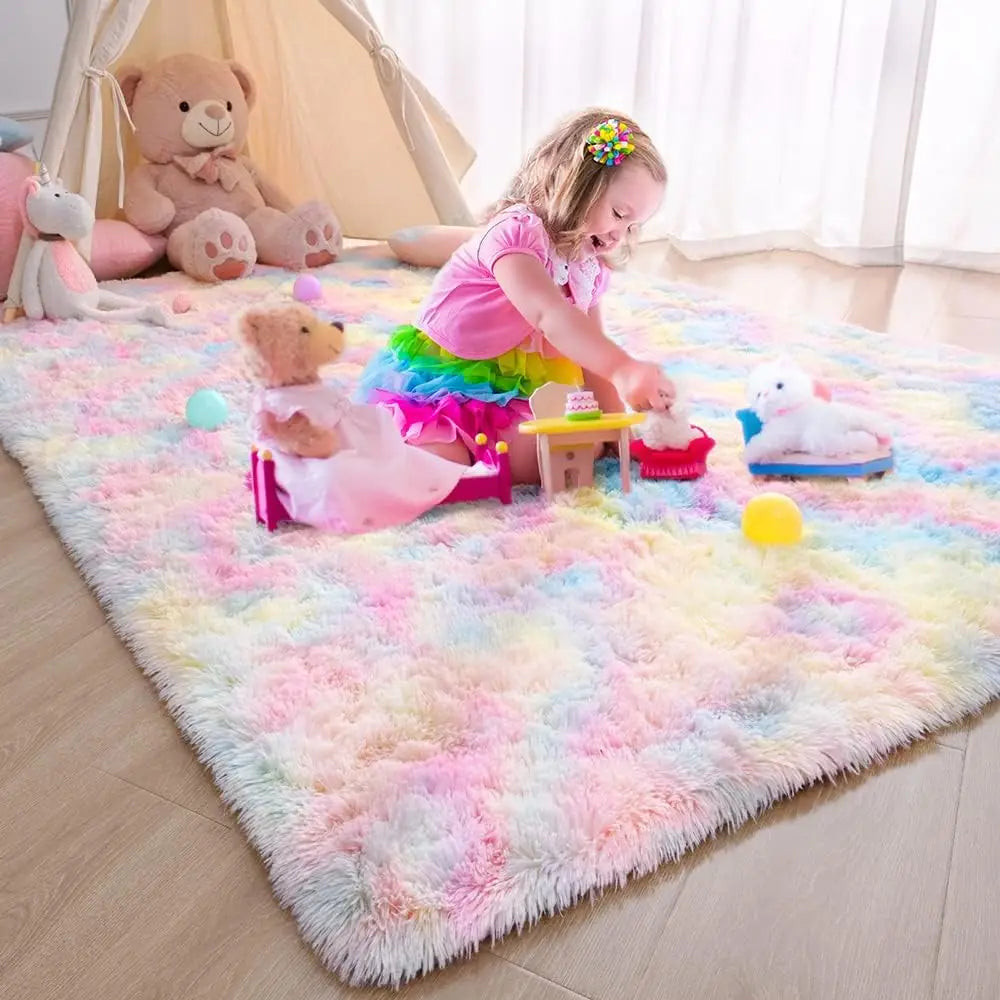 Skorter | Fluffy Ultra Soft Non-Slip Rug with Memory Foam Cushion
