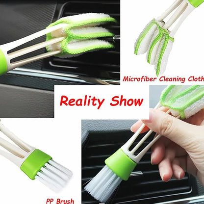 Skorter | 17-Piece Car Detailing Brush Set - Cleaning Tools for Air Vents / Rims
