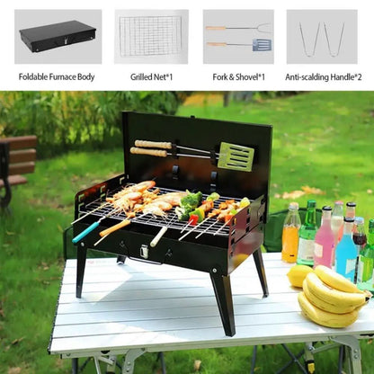 Skorter | Folding Steel Grill for Mobile BBQ & Spontaneous Grilling Fun