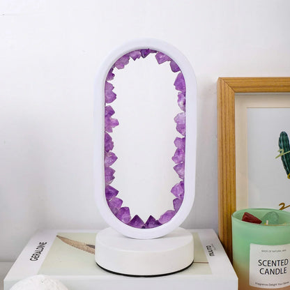 Skorter | AuraStone | Natural Calming Amethyst Serenity Lamp