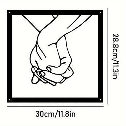 Skorter | Embrace Hands Metal Wall Art