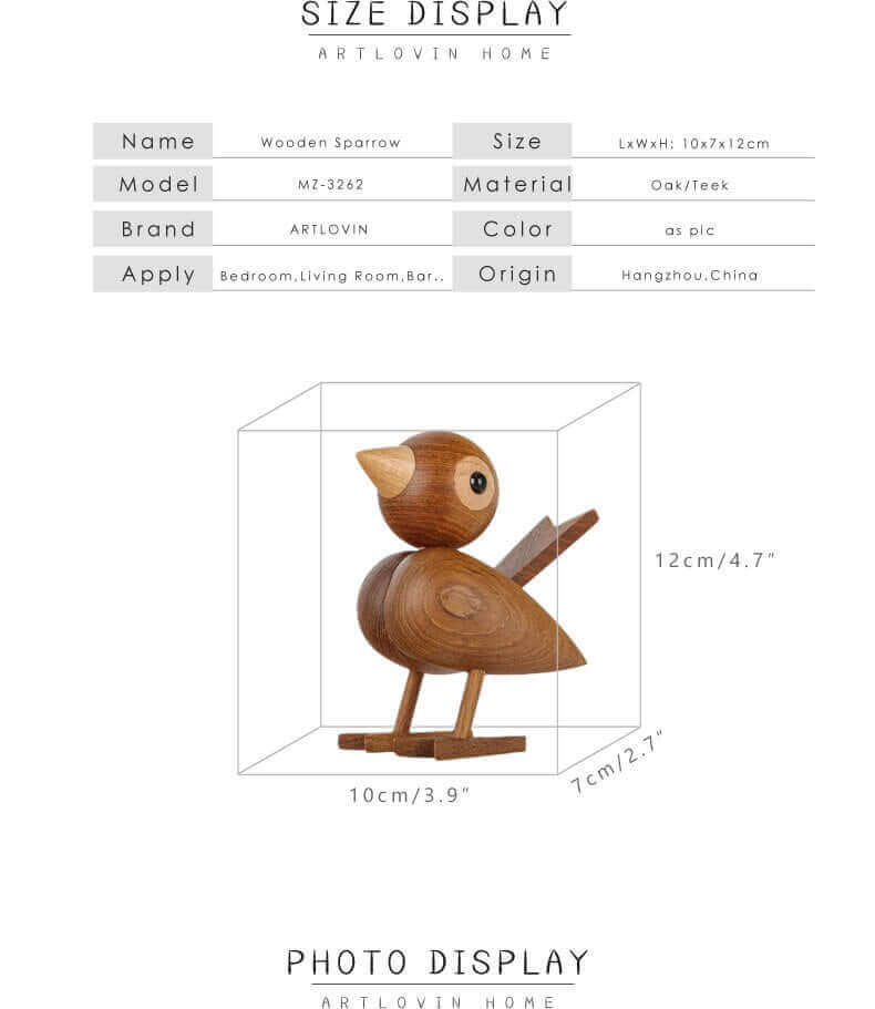 Skorter | A little bird told me, Nordic wooden ornament