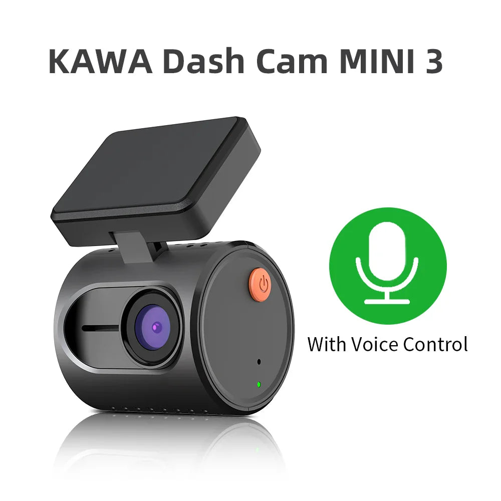 Skorter | 2K Mini Dash Cam with WiFi - Voice Control - Night Vision & WDR