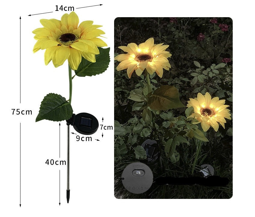 Skorter | Sunflower Waterproof Solar Led Garden Lights