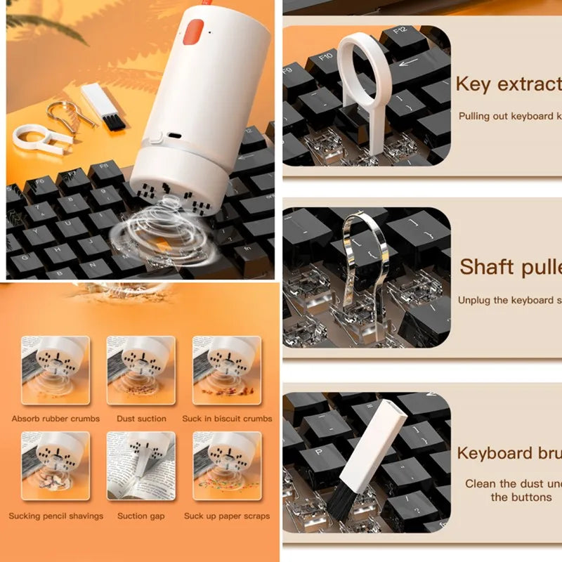 Skorter | 21-in-1 Rechargeable Mini Vacuum & Brush Set