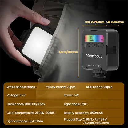 Skorter | Pocket RGB LED Camera Light