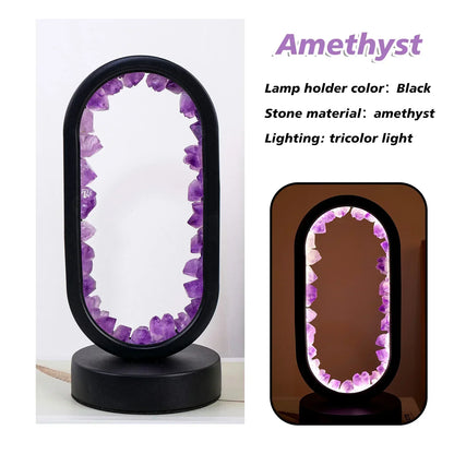 Skorter | AuraStone | Natural Calming Amethyst Serenity Lamp
