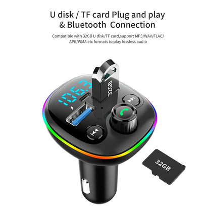 Skorter | Bluetooth Car FM Transmitter with Dual USB Charger