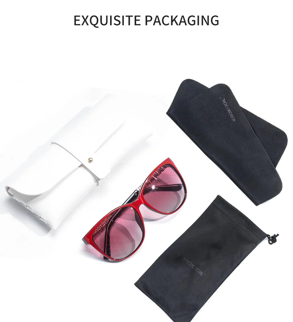 Skorter | TR Memory Frame Polarized Sunglasses for Women UV400 Protection Uniquely Designed