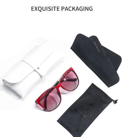 Skorter | TR Memory Frame Polarized Sunglasses for Women UV400 Protection Uniquely Designed