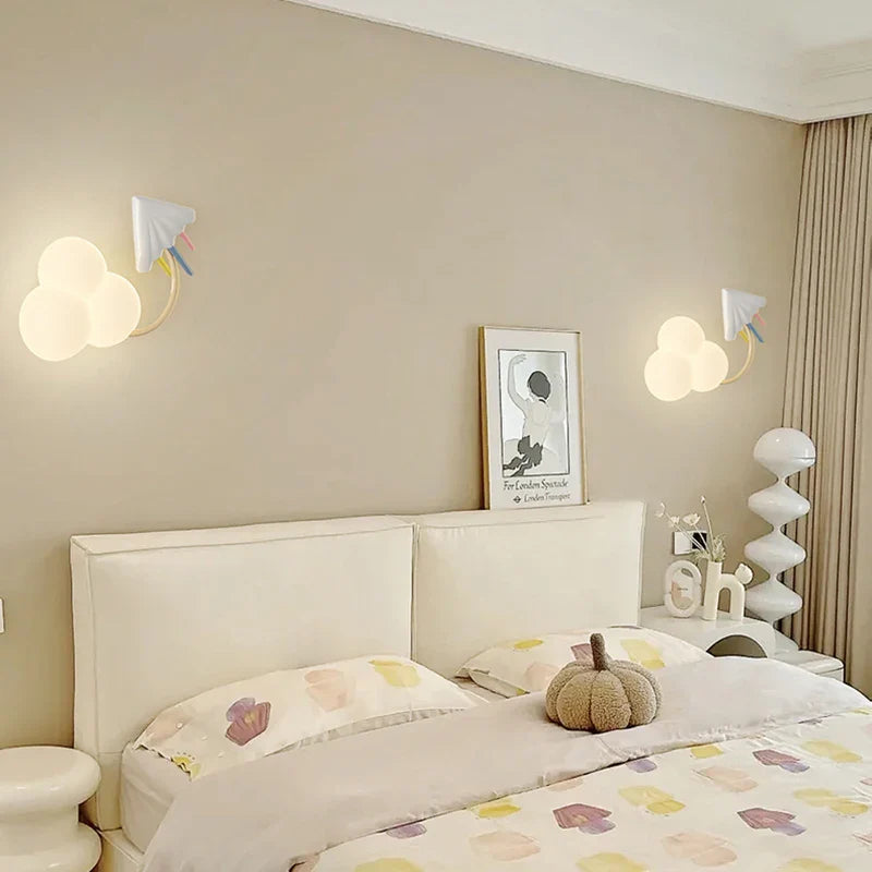Skorter | CartoonAirplane - Children's Room Wall Lamp with Stars, Rainbow and Airplane Design
