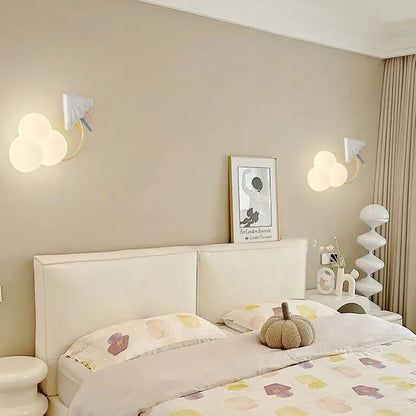 Skorter | CartoonAirplane - Children's Room Wall Lamp with Stars, Rainbow and Airplane Design