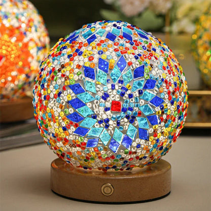 Skorter | BohoGlow - LED Desk Lamp in Bohemian Style – Dimmable, Vintage Appearance