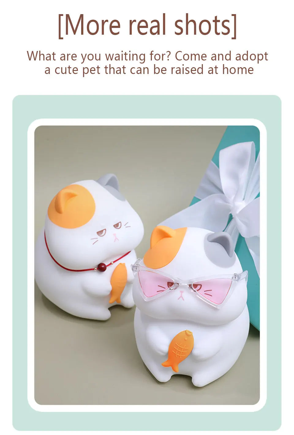 Skorter | Gluttonous Cat Night Light - Fun Silicone Clap Lamp