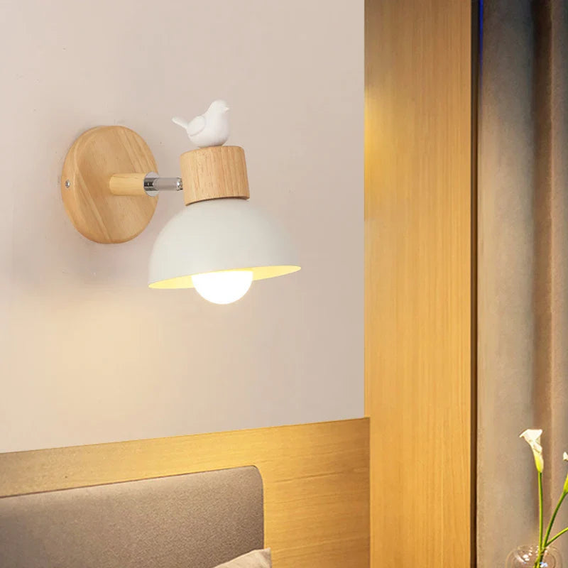 Skorter | NordicWood - LED Wall Lamp Wood Iron Lighting