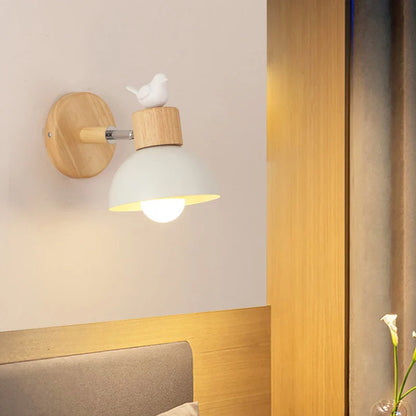 Skorter | NordicWood - LED Wall Lamp Wood Iron Lighting